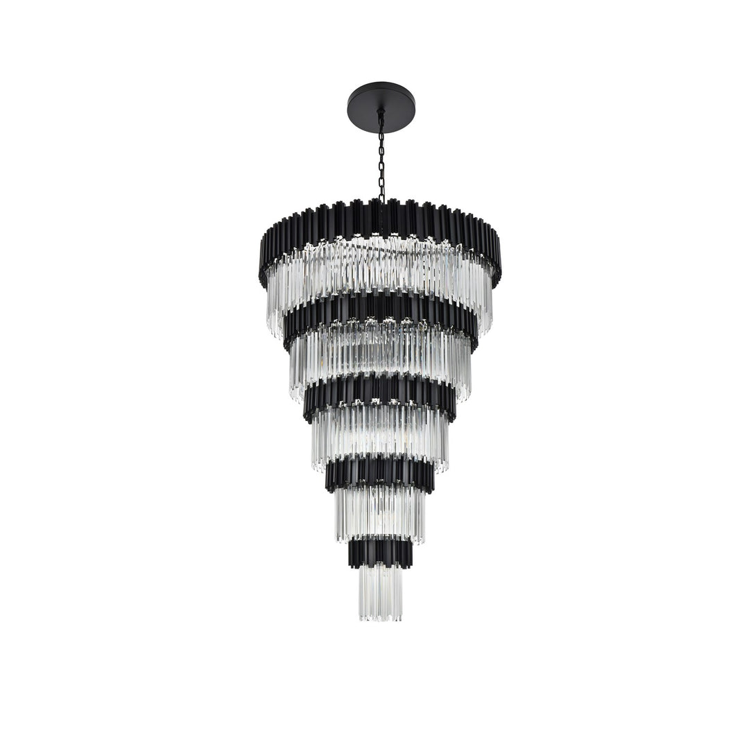 48 Inch Chandelier In Black