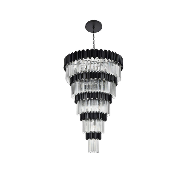 48 Inch Chandelier In Black
