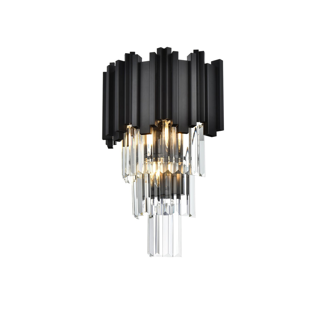 12 Inch Wall Sconce In Black