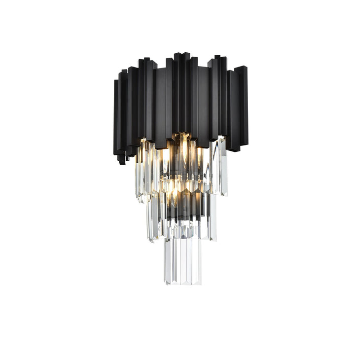 12 Inch Wall Sconce In Black