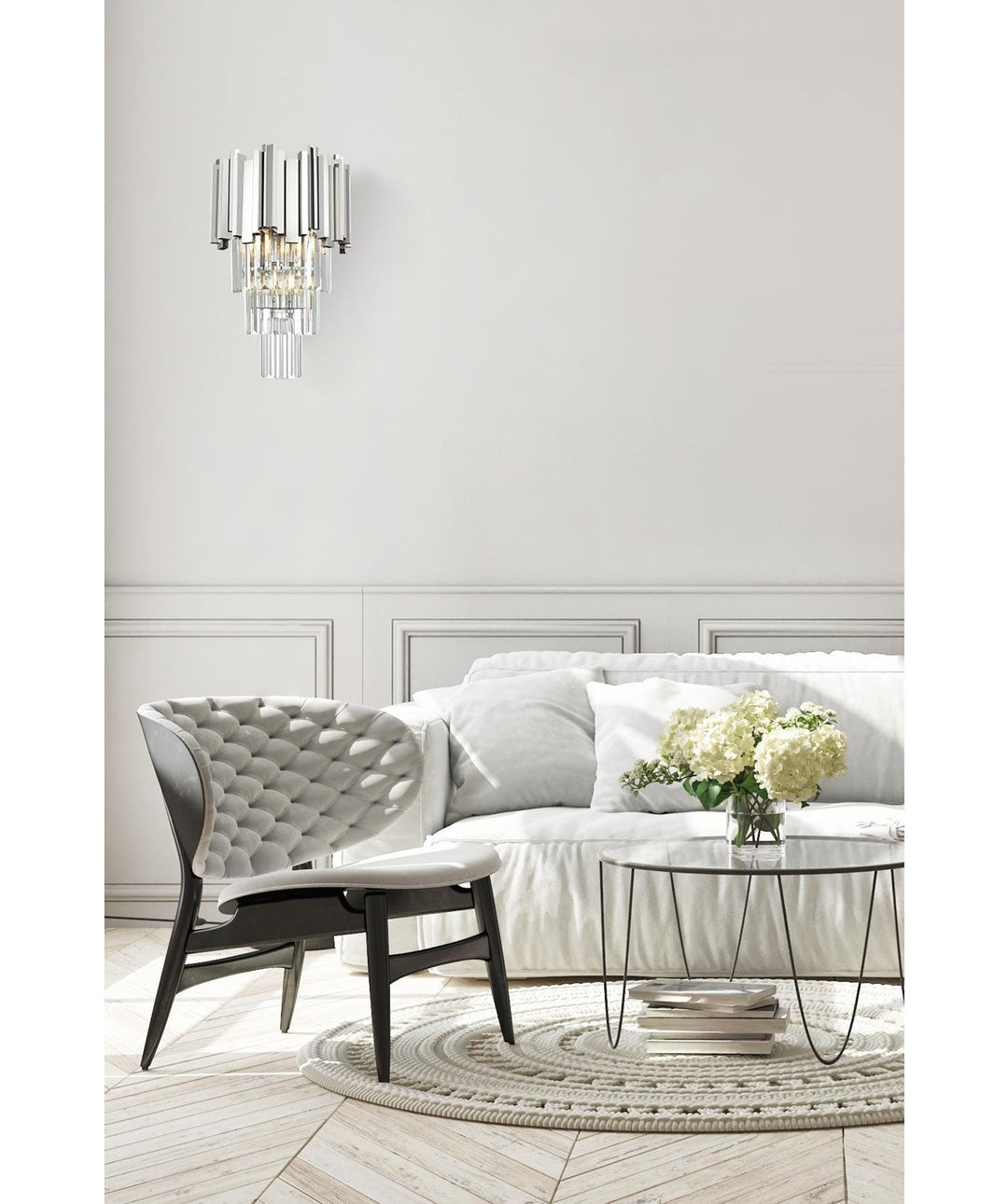 12 Inch Wall Sconce In Chrome