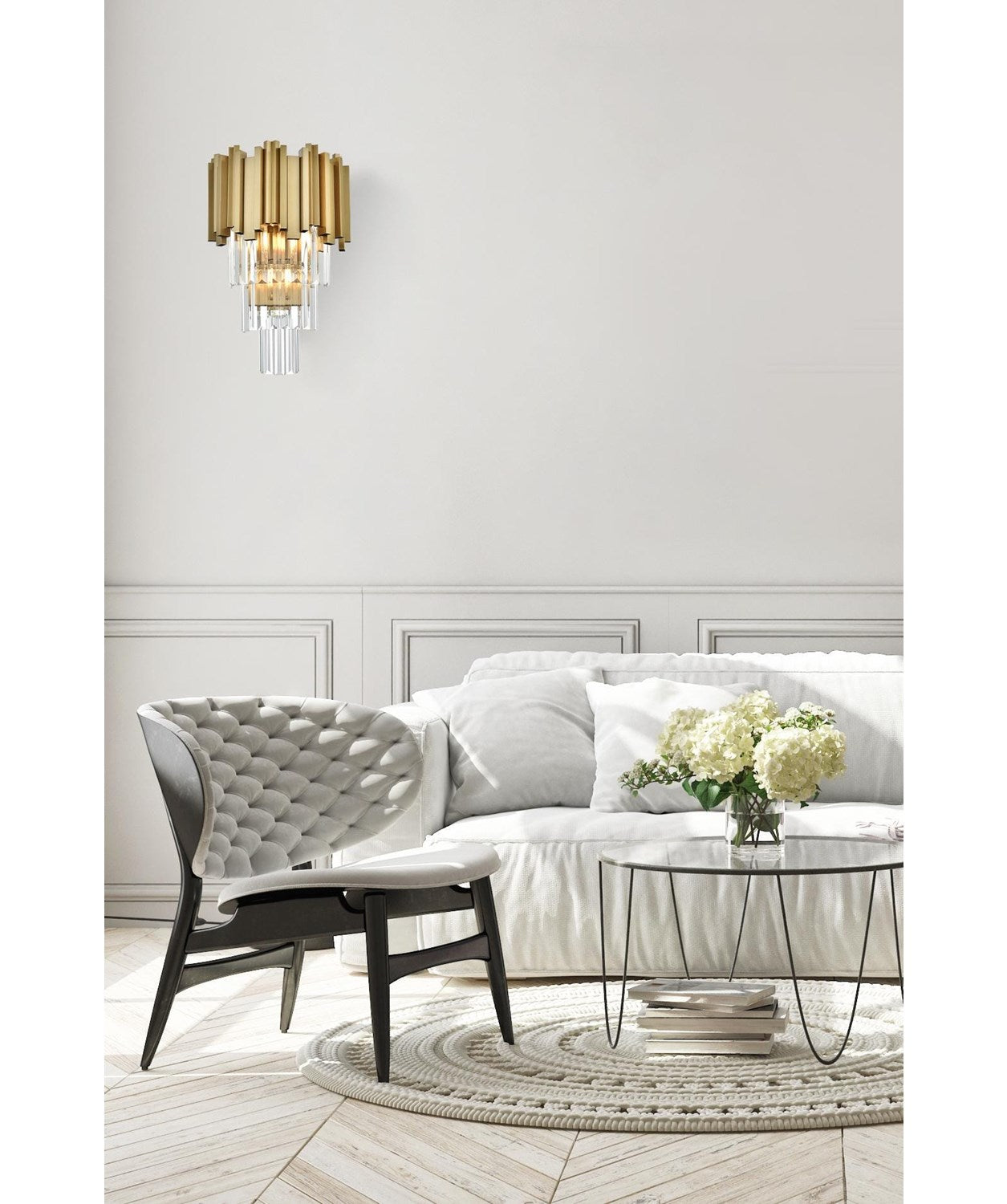 12 Inch Wall Sconce In Satin Gold