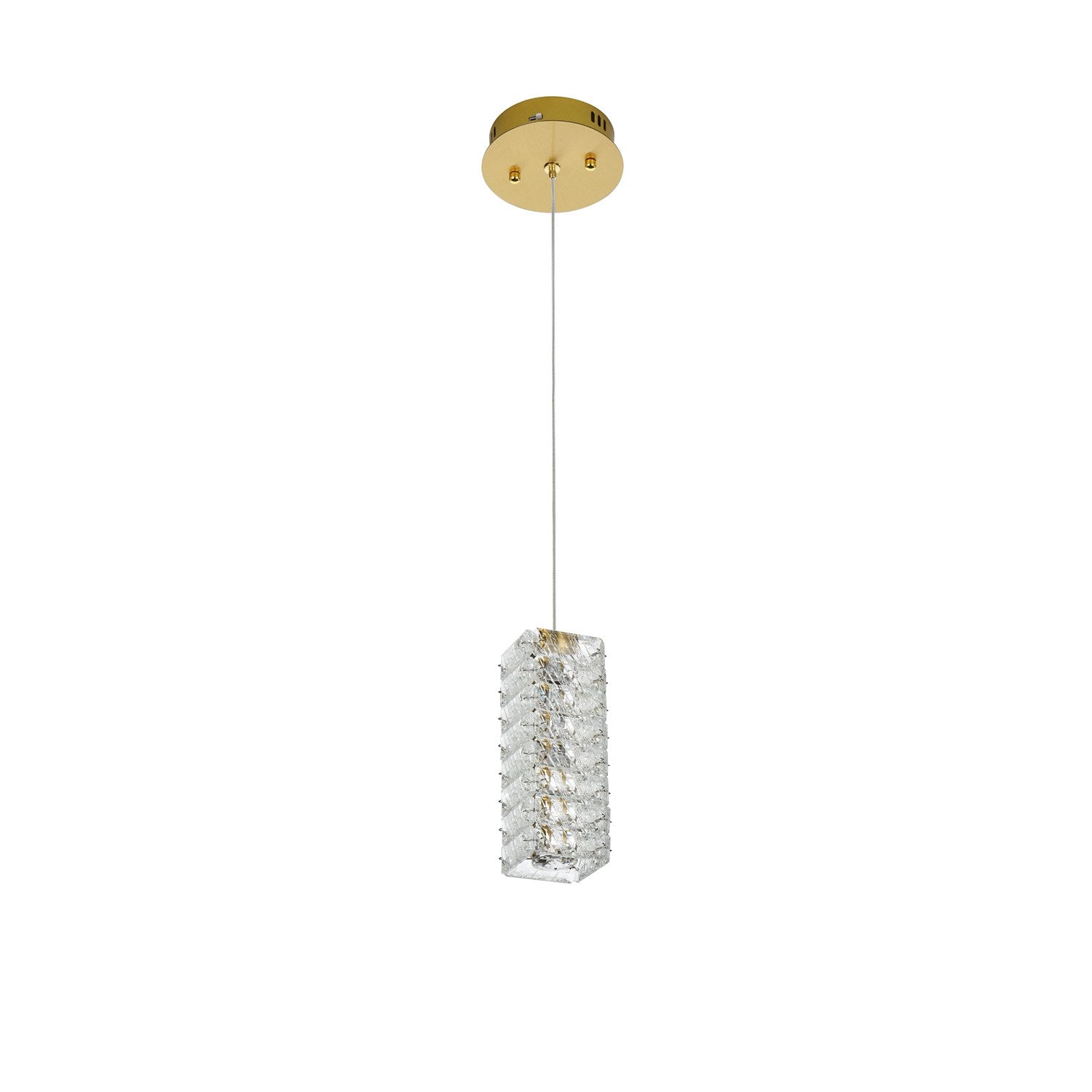6.5 Inch Led Pendant In Satin Gold