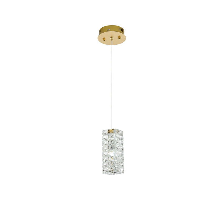 6.5 Inch Led Pendant In Satin Gold
