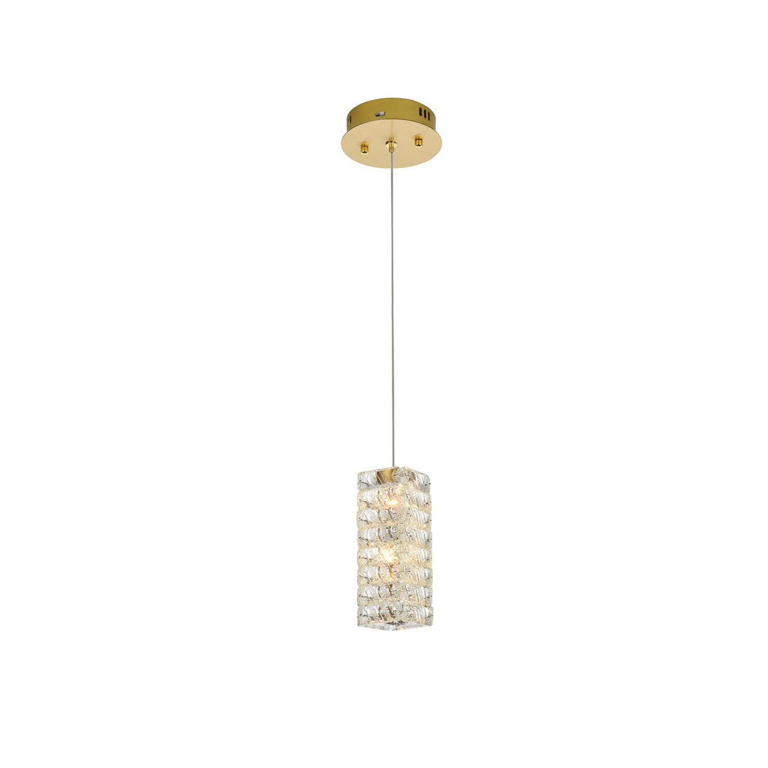 6.5 Inch Led Pendant In Satin Gold