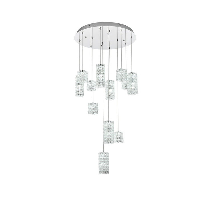28 Inch Led Pendant In Chrome