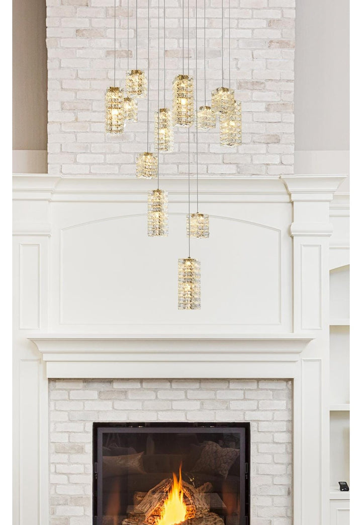 28 Inch Led Pendant In Satin Gold