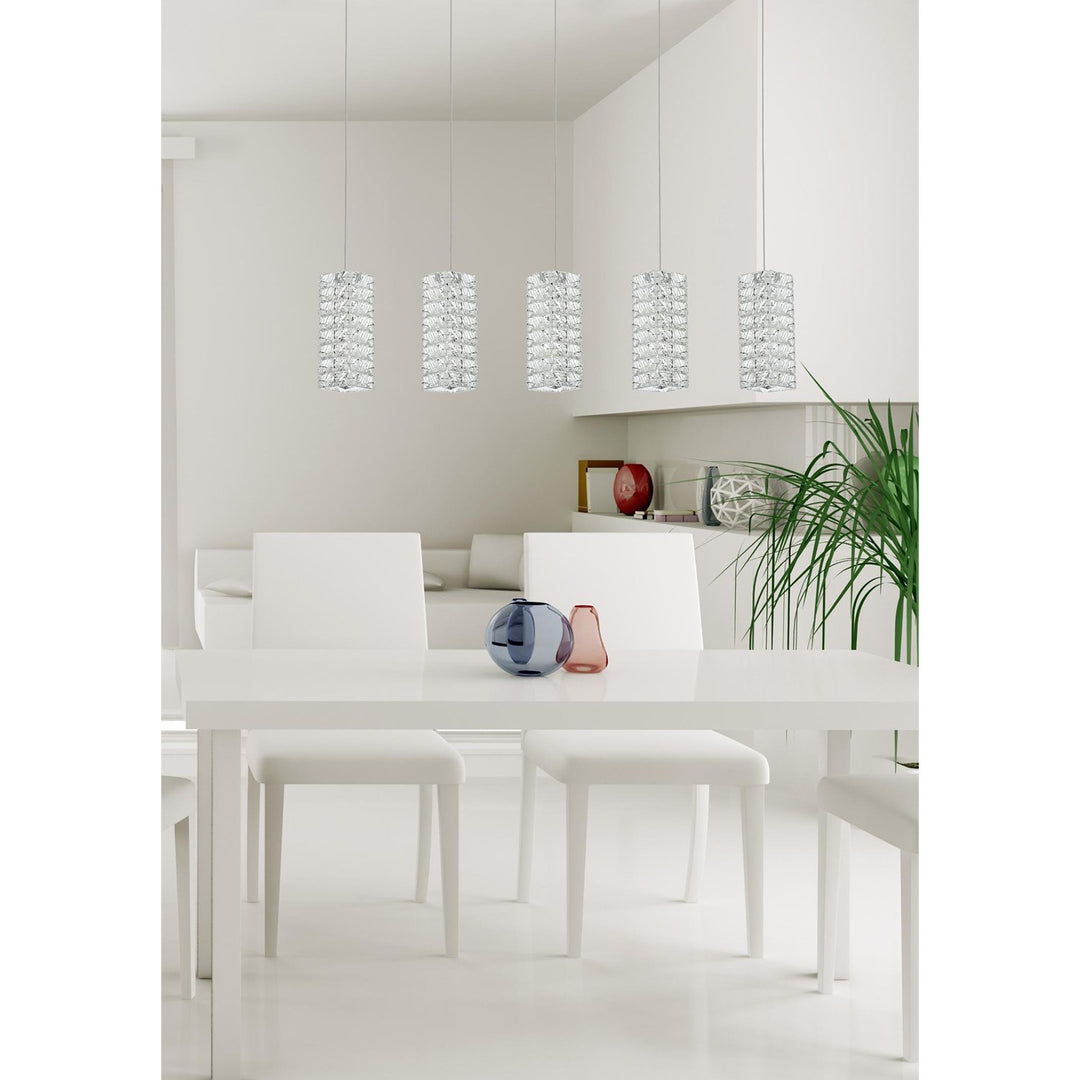 40 Inch Led Pendant In Chrome