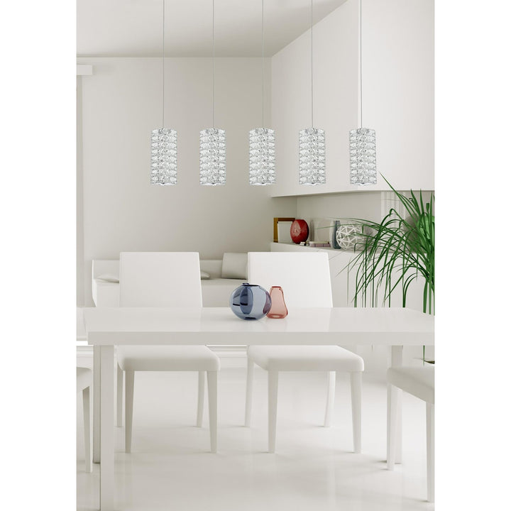 40 Inch Led Pendant In Chrome