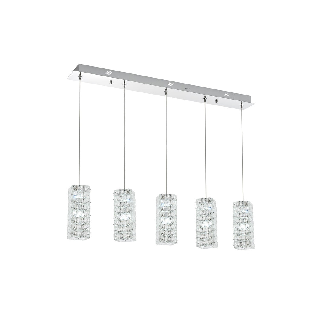 40 Inch Led Pendant In Chrome
