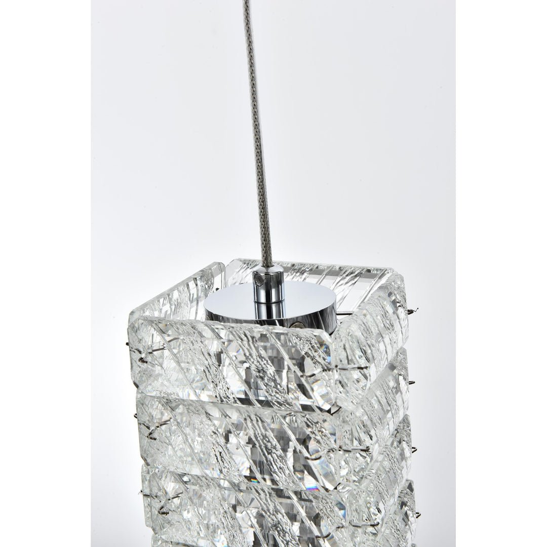 20 Inch Led Pendant In Chrome