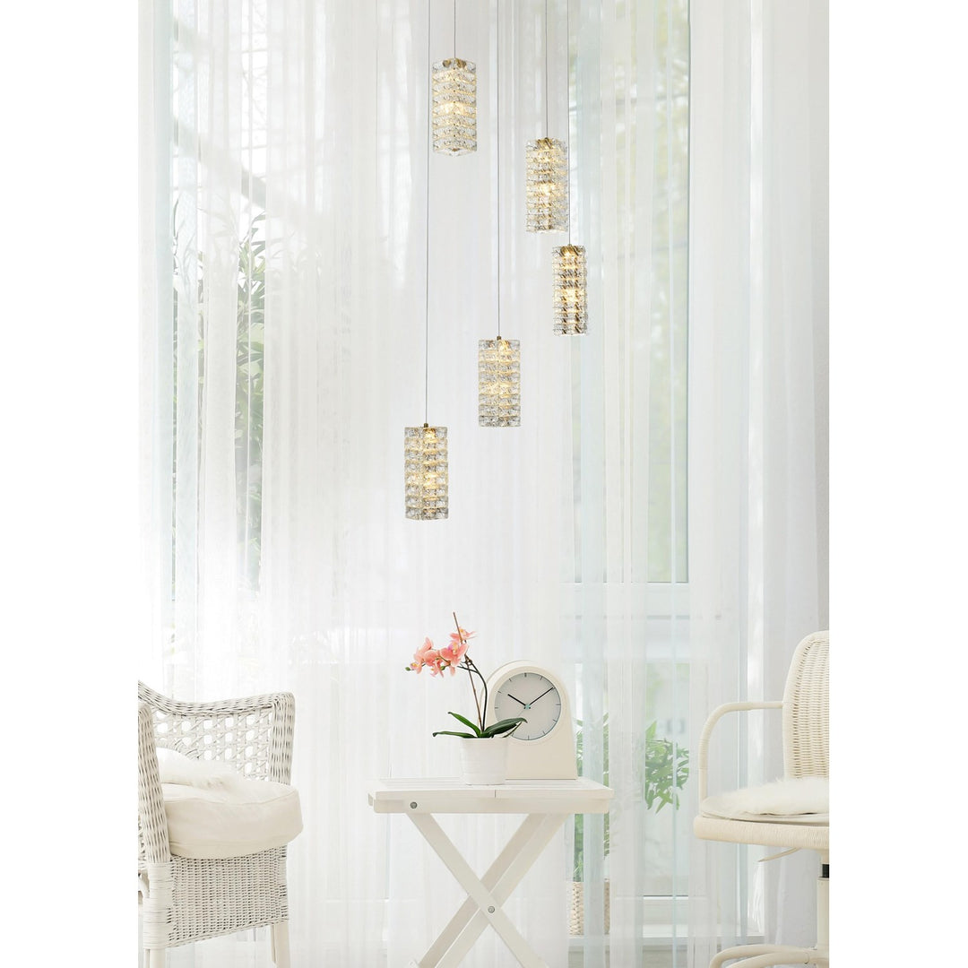 20 Inch Led Pendant In Satin Gold
