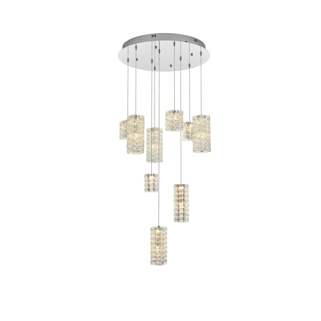 24 Inch Led Pendant In Chrome
