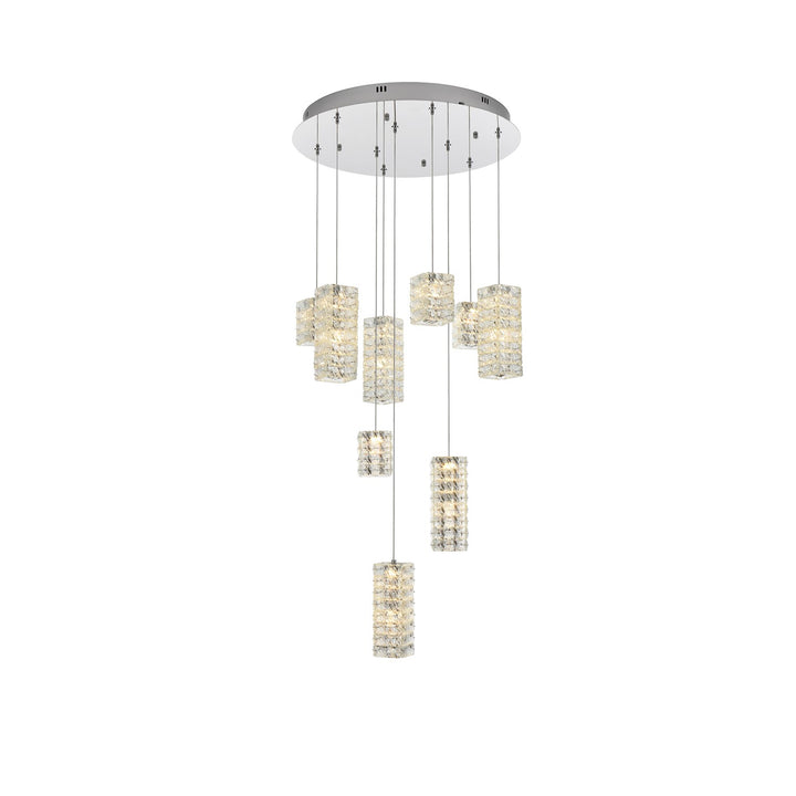 24 Inch Led Pendant In Chrome