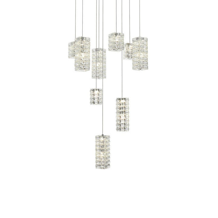 24 Inch Led Pendant In Chrome