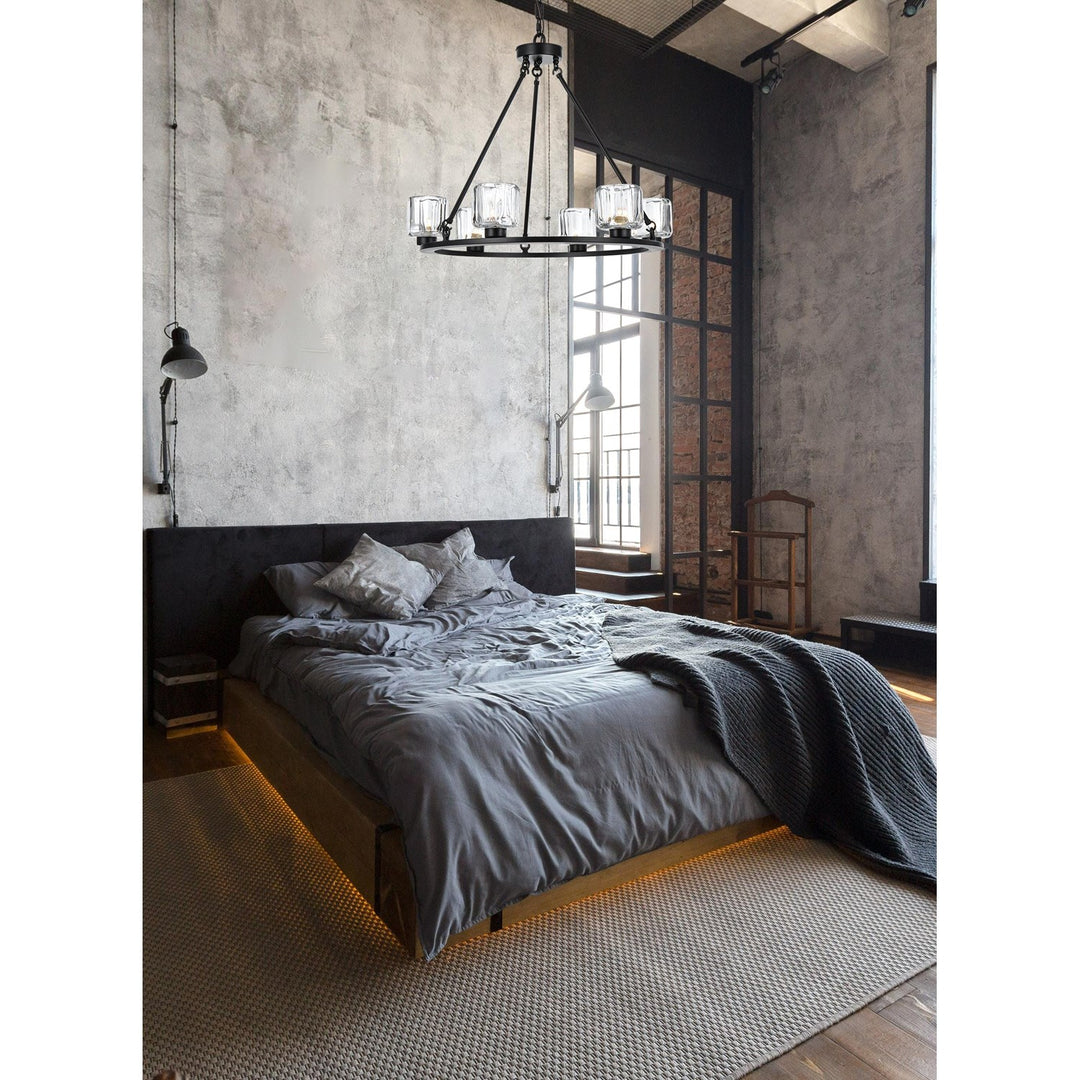 26 Inch Chandelier In Black