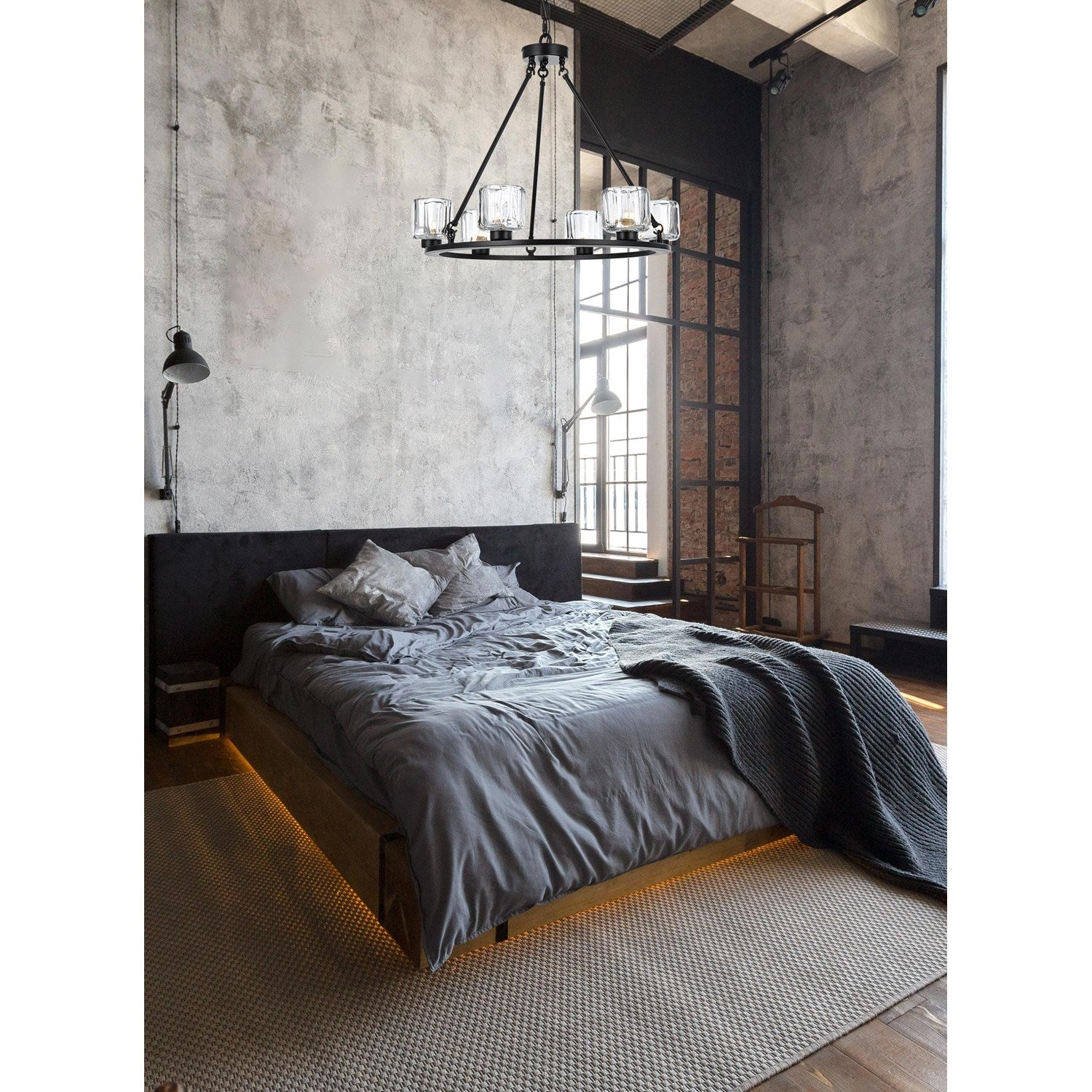 26 Inch Chandelier In Black