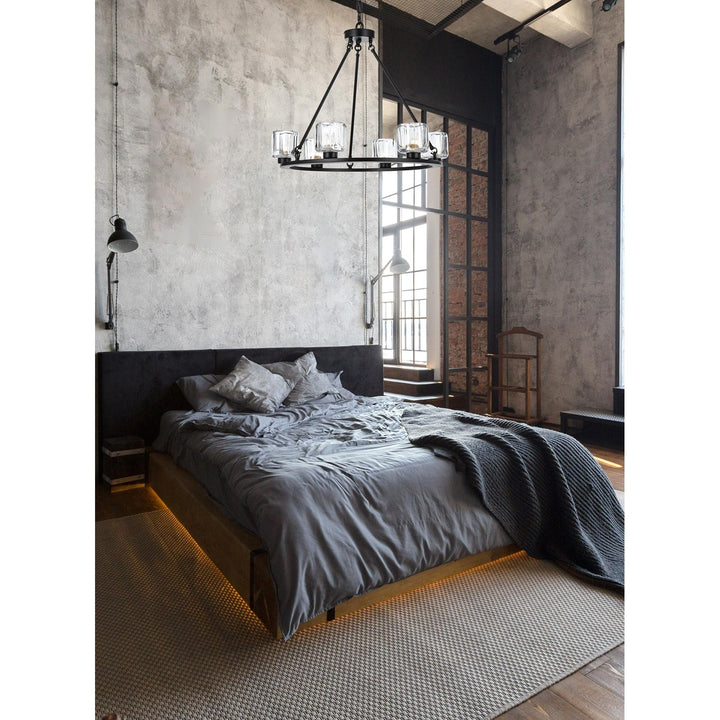 26 Inch Chandelier In Black