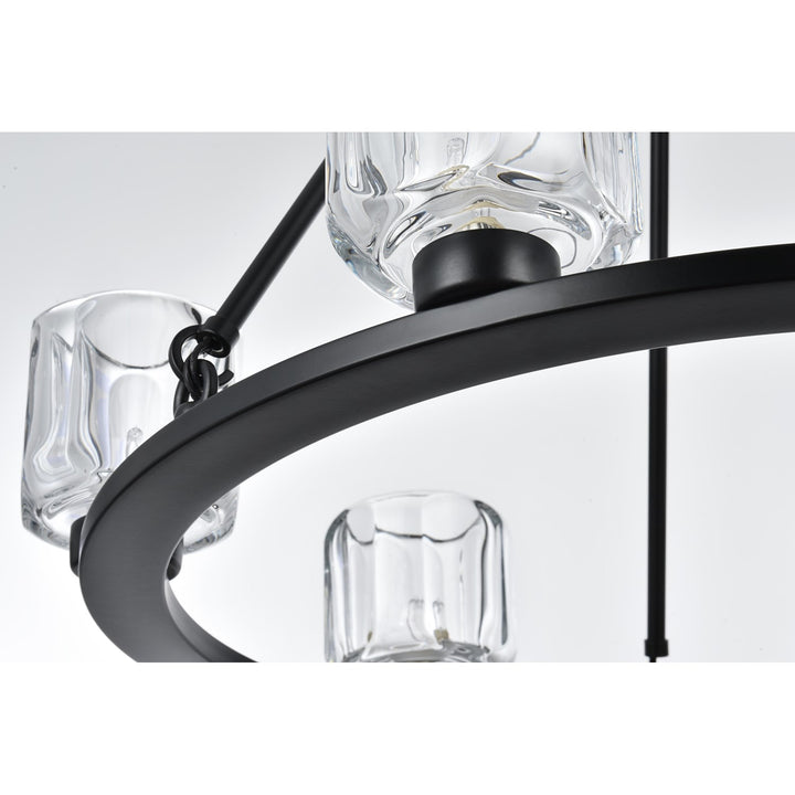 26 Inch Chandelier In Black