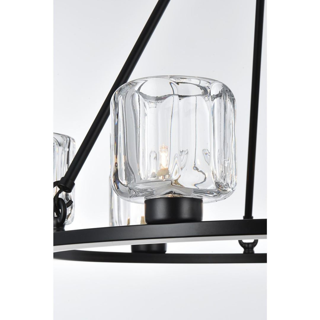 26 Inch Chandelier In Black