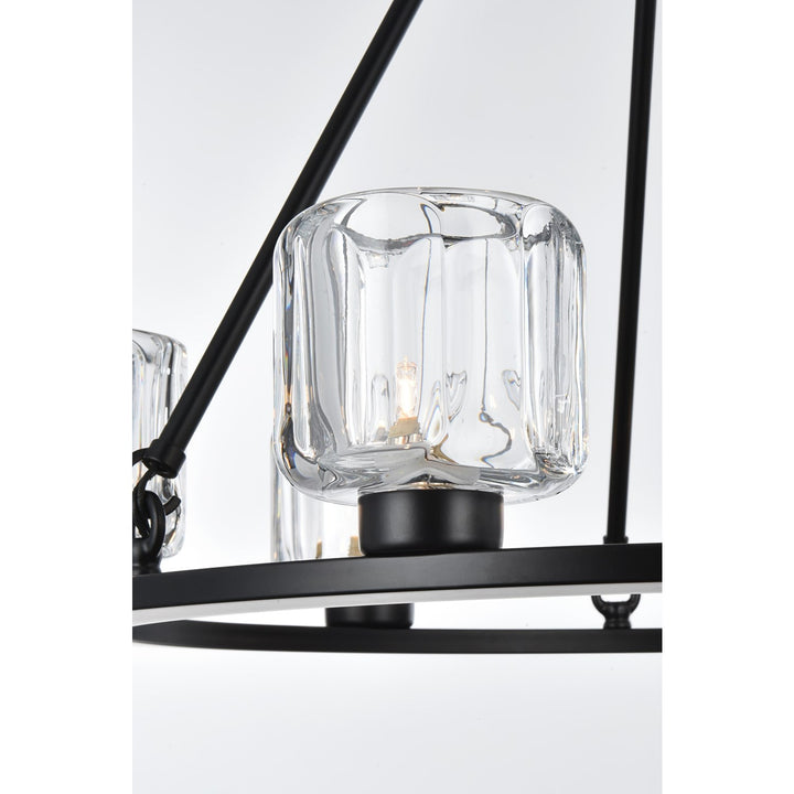 26 Inch Chandelier In Black