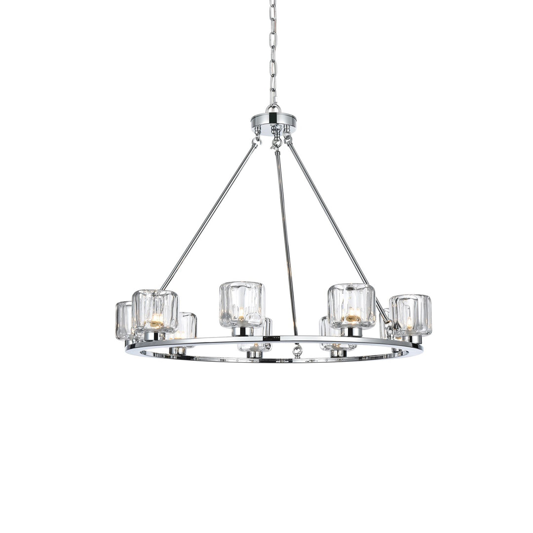 32 Inch Chandelier In Chrome