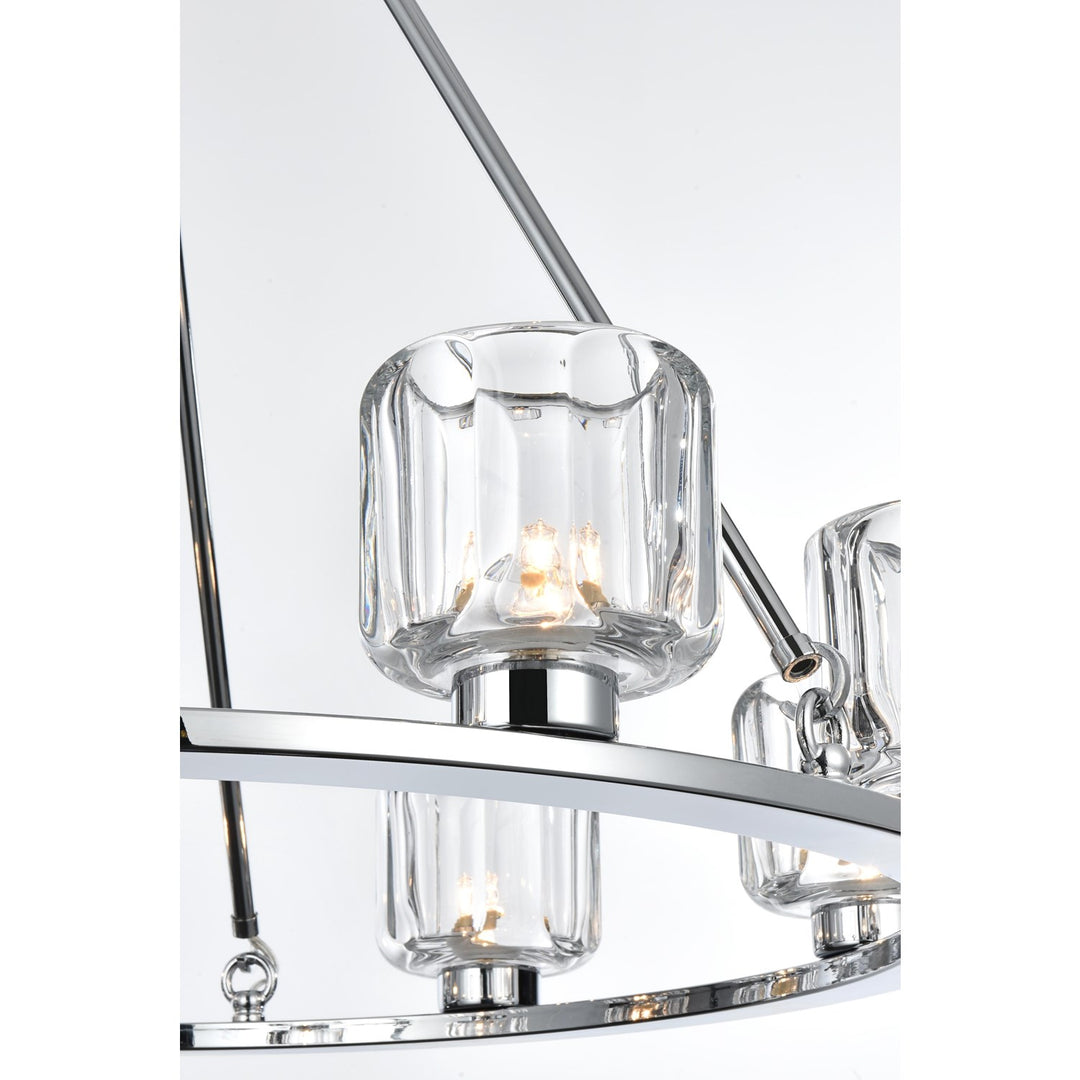 32 Inch Chandelier In Chrome