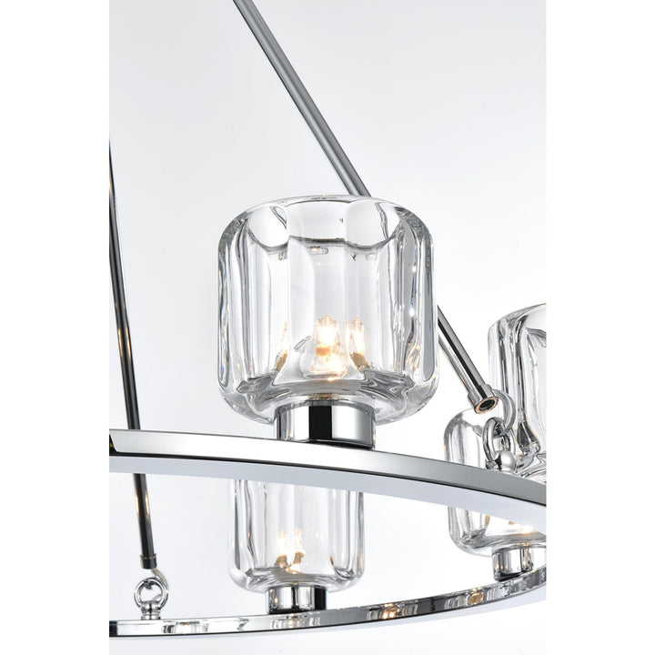 32 Inch Chandelier In Chrome