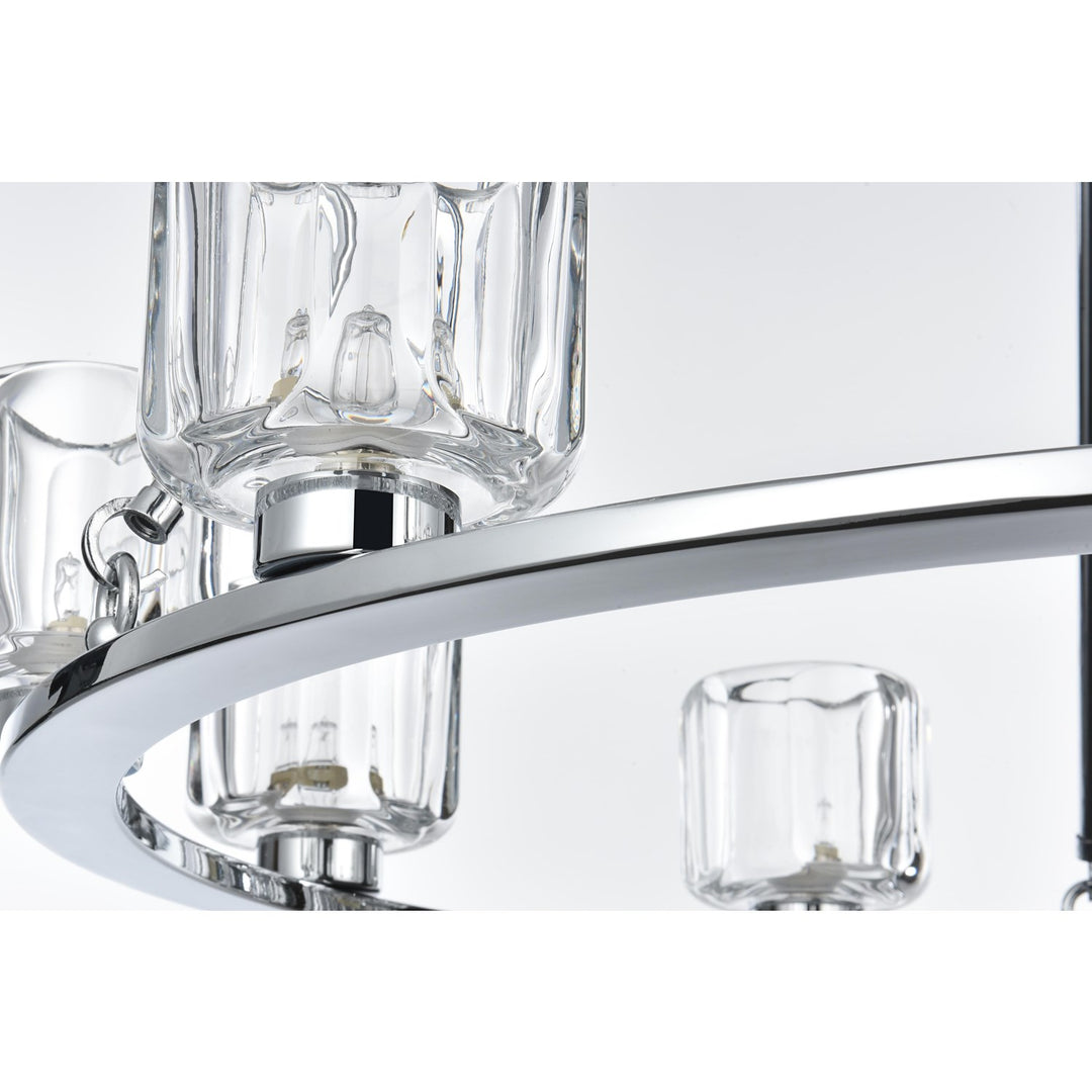 32 Inch Chandelier In Chrome