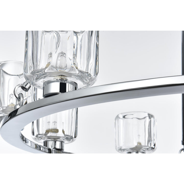 32 Inch Chandelier In Chrome
