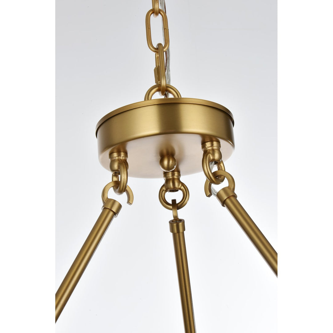 32 Inch Chandelier In Satin Gold