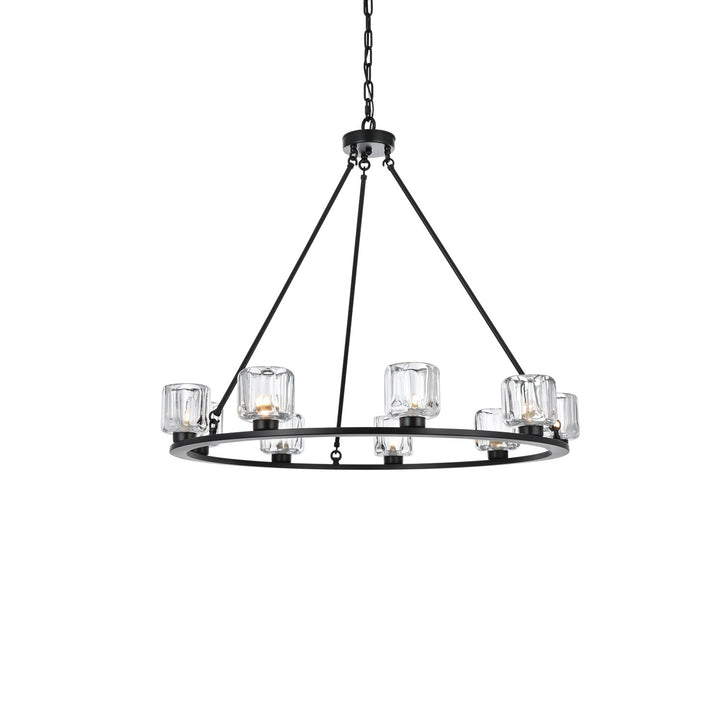36 Inch Chandelier In Black