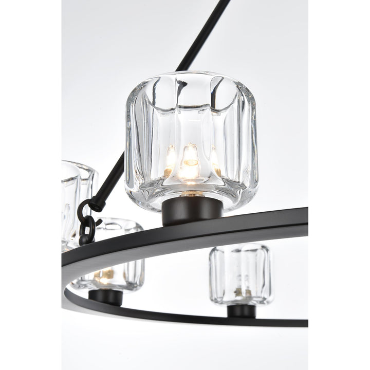 36 Inch Chandelier In Black