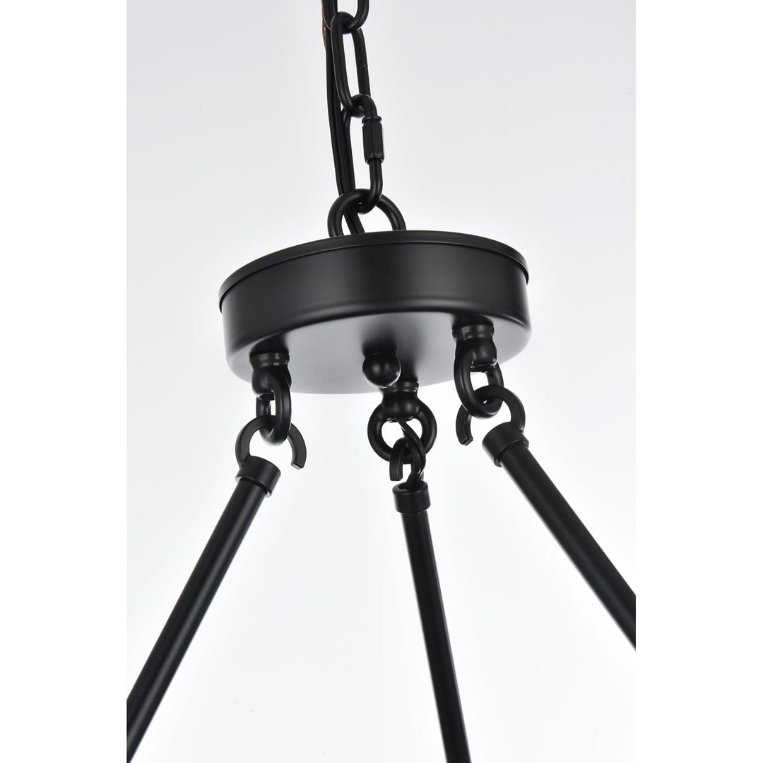 36 Inch Chandelier In Black