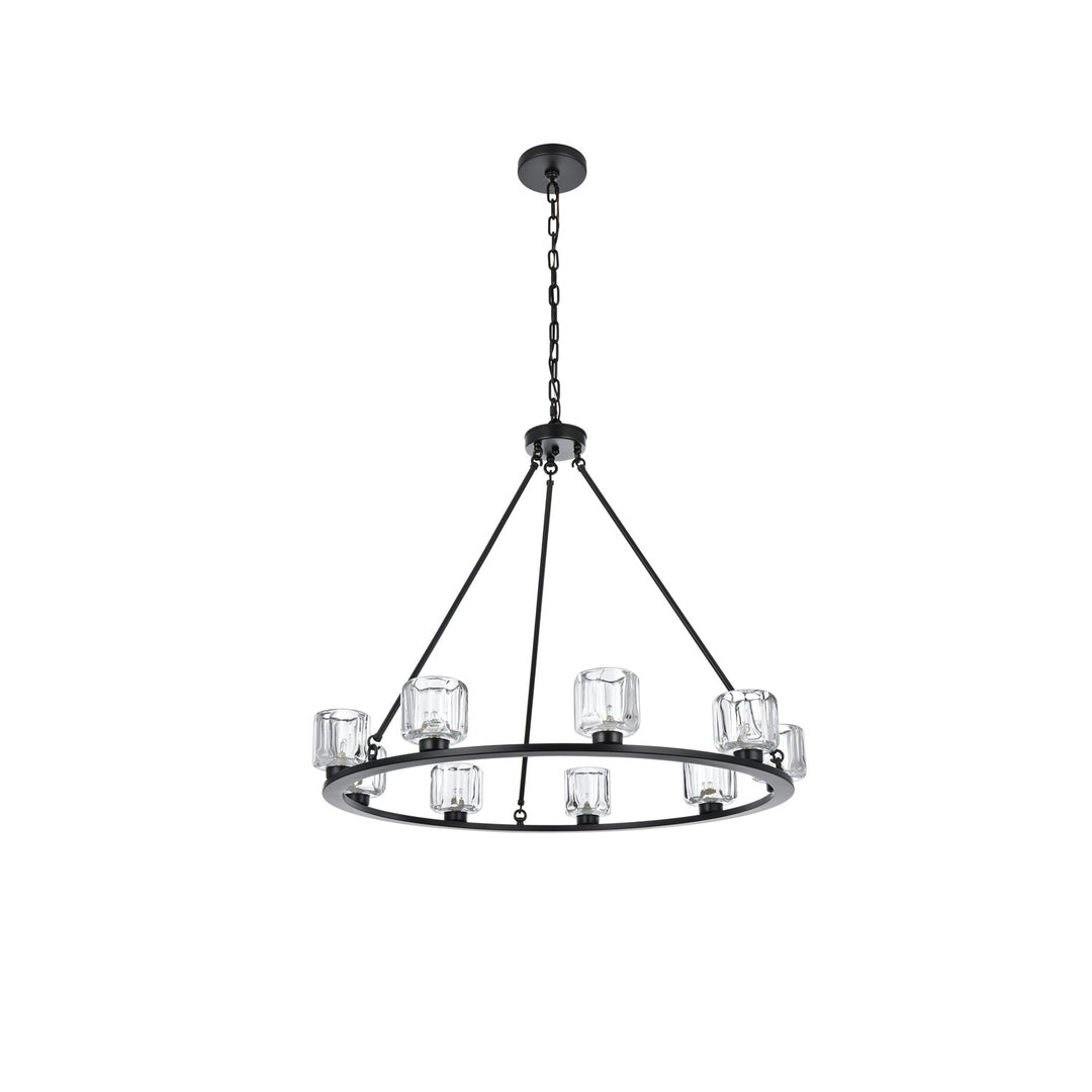 36 Inch Chandelier In Black