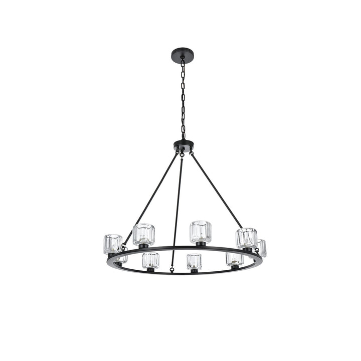 36 Inch Chandelier In Black