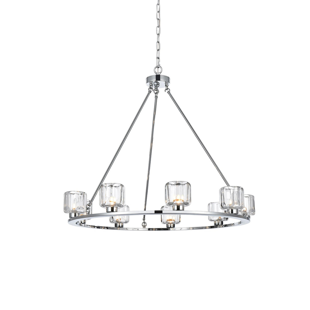 36 Inch Chandelier In Chrome