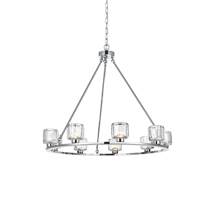 36 Inch Chandelier In Chrome