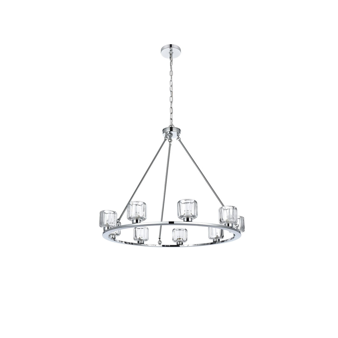 36 Inch Chandelier In Chrome