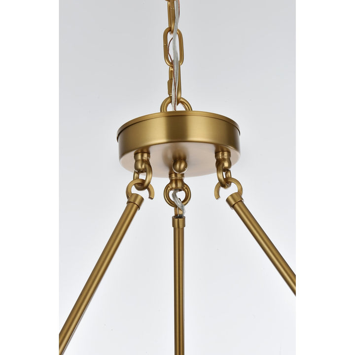 36 Inch Chandelier In Satin Gold