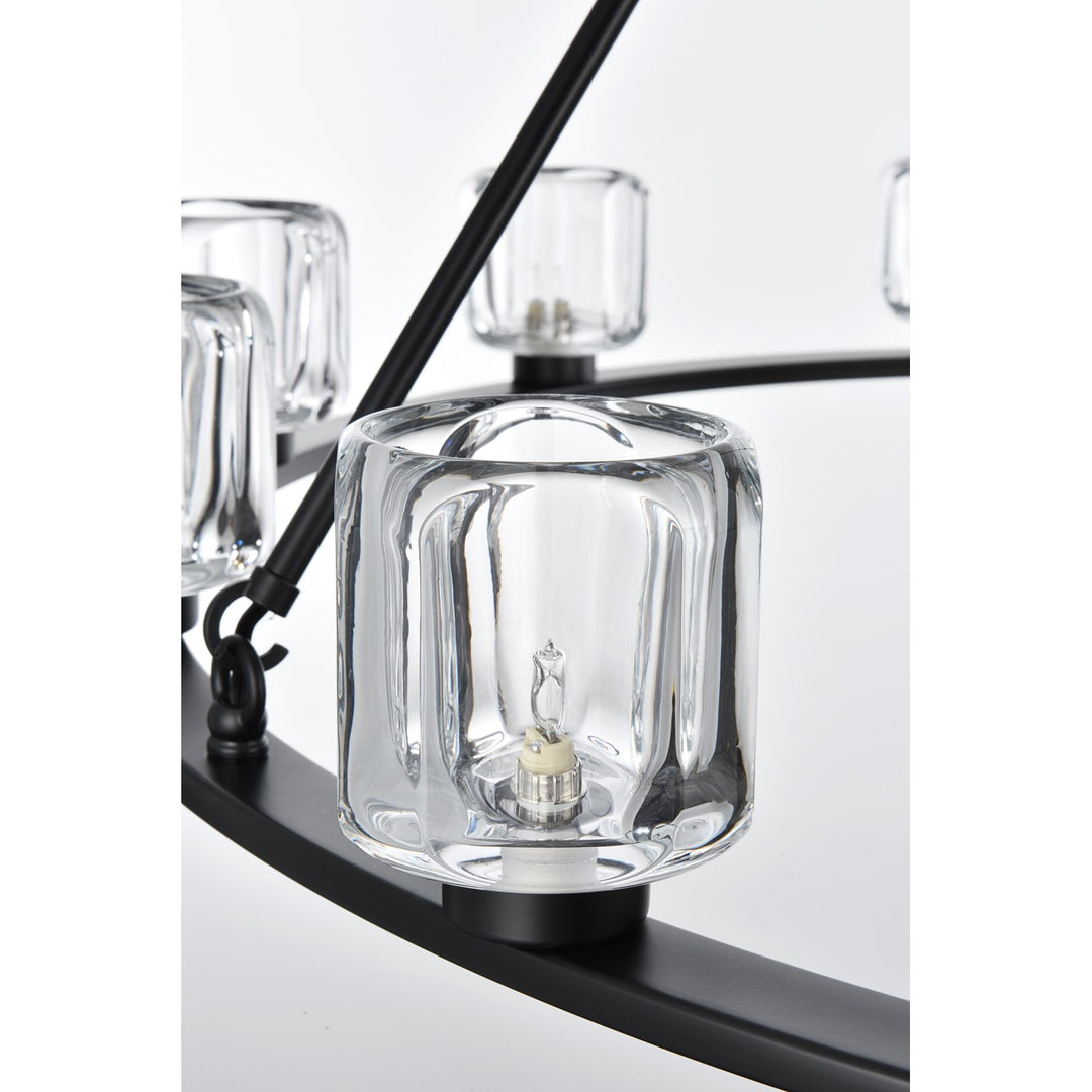 48 Inch Chandelier In Black