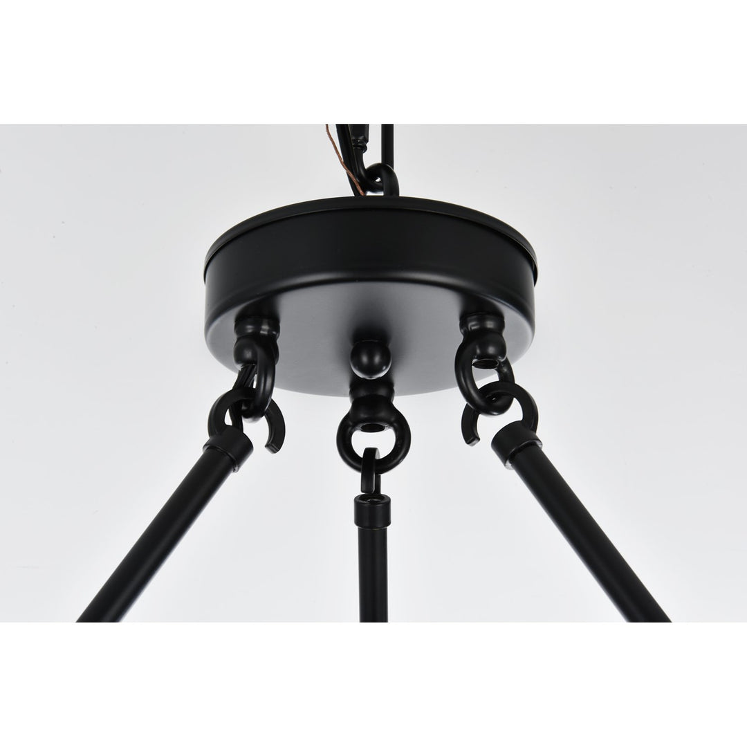 48 Inch Chandelier In Black