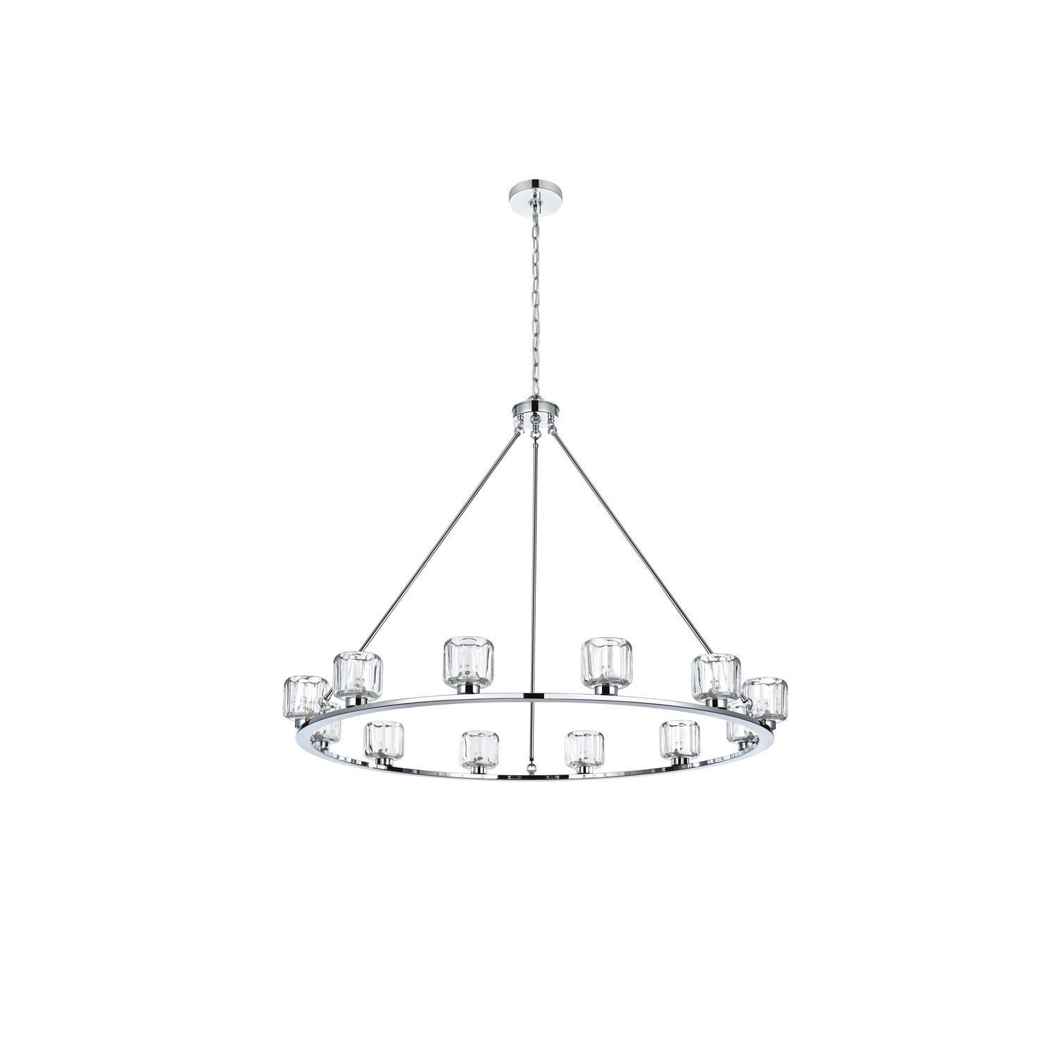 48 Inch Chandelier In Chrome