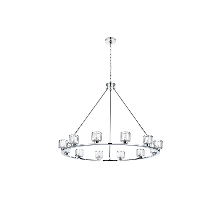 48 Inch Chandelier In Chrome