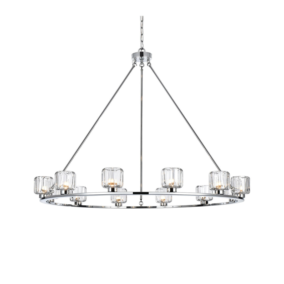 48 Inch Chandelier In Chrome