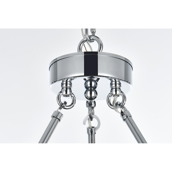 36 Inch Two-Tier Chandelier In Chrome