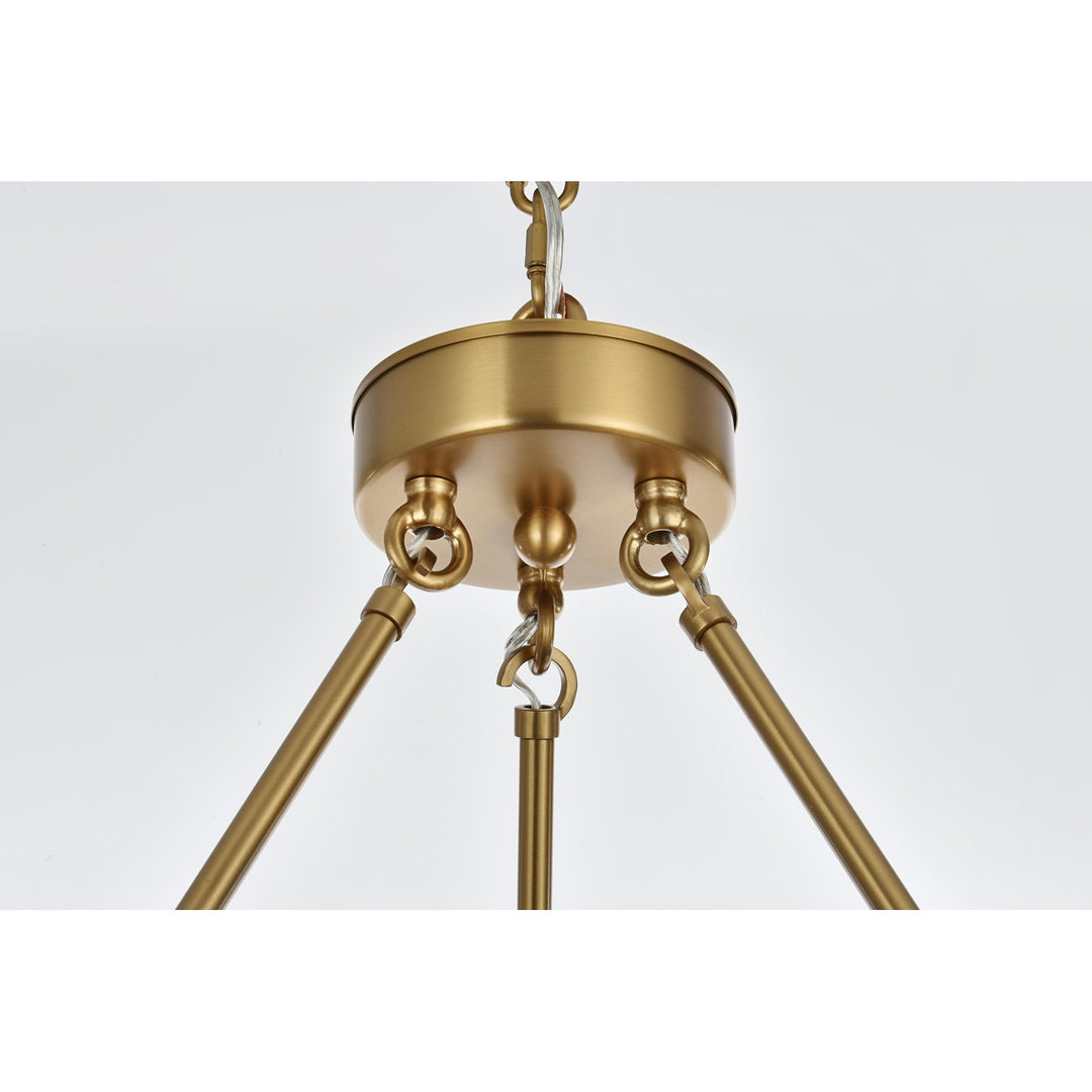 36 Inch Two-Tier Chandelier In Satin Gold