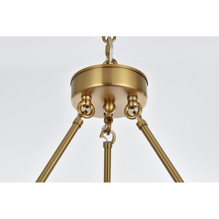 36 Inch Two-Tier Chandelier In Satin Gold
