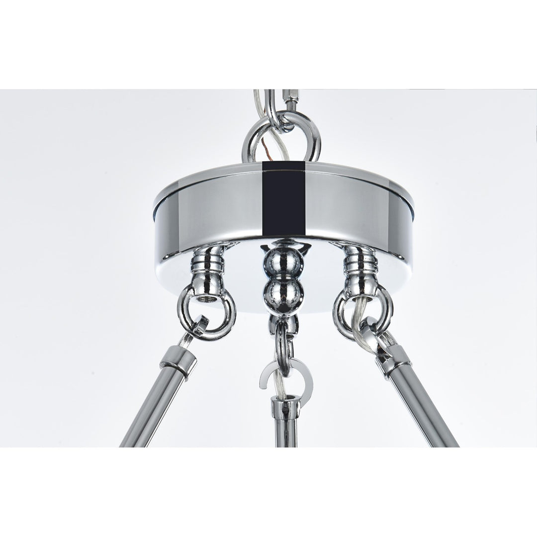 48 Inch Three-Tier Chandelier In Chrome