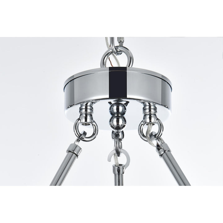 48 Inch Three-Tier Chandelier In Chrome
